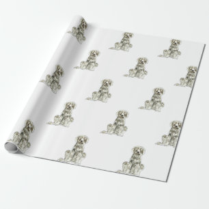 Neufundland-Hundegeschenk-Packpapier Geschenkpapier