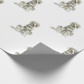 Neufundland-Hundegeschenk-Packpapier Geschenkpapier (Ecke)