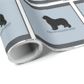 Neufundland-Hundegeschenkverpackung Geschenkpapier (Rolleneckpunkt)