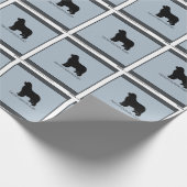 Neufundland-Hundegeschenkverpackung Geschenkpapier (Ecke)