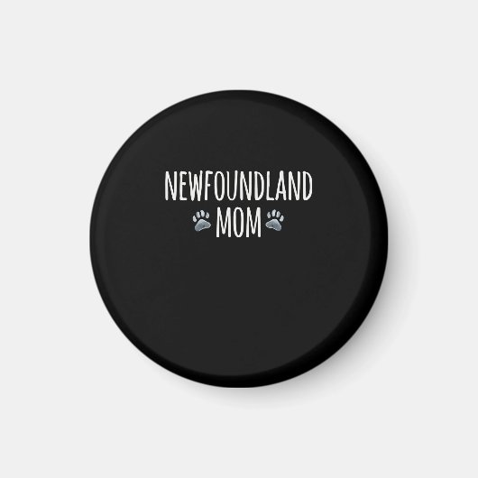 Neufundland-Hundemutter | Hundepfoten Magnet (Vorne)