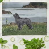 Neufundland-Hunderiver valley Geschirrtuch (Gefaltet)