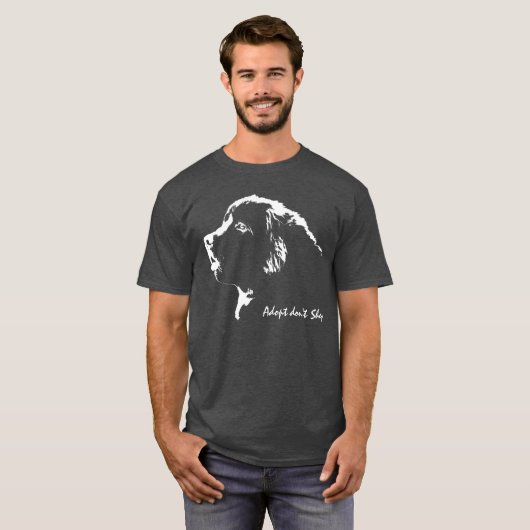 Neufundland-Hundeshirt Adopt kaufen nicht Shirt (Vorne ganz)