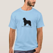 Neufundland-HundeSilhouette T-Shirt (Vorderseite)