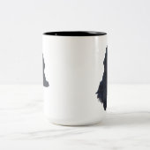 Neufundland-HundeTasse Zweifarbige Tasse (Mittel)