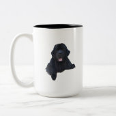 Neufundland-HundeTasse Zweifarbige Tasse (Links)
