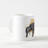 Neufundland-HundeTassen addieren Namen Kaffeetasse (Vorderseite Links)