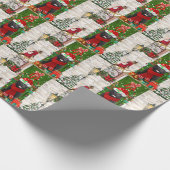 Neufundland - Hundeweihe Geschenkpapier (Ecke)