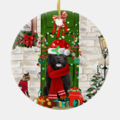 Neufundland - Hundeweihe Keramik Ornament (Hinten)