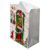 Neufundland - Hundeweihe Mittlere Geschenktüte (Rückseite Schrägansicht)