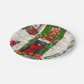 Neufundland - Hundeweihe Pappteller (Schrägansicht)