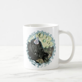 Neufundland-Hundgeburtstag, gibt es Kuchen? Kaffeetasse
