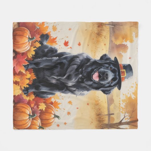 Neufundland im Herbst hinterlässt Erntedank Kunst Fleecedecke (Vorderseite (Horizontal))