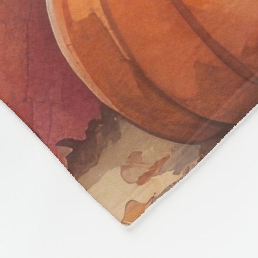 Neufundland im Herbst hinterlässt Erntedank Kunst Fleecedecke (Ecke)