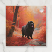 Neufundland im Herbst Leaves Fall Inspiriert Geschenkanhänger (Rückseite)