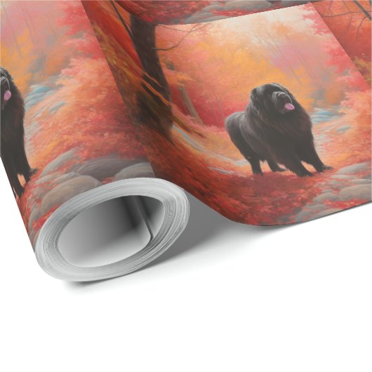 Neufundland im Herbst Leaves Fall Inspiriert Geschenkpapier (Rolleneckpunkt)