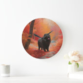 Neufundland im Herbst Leaves Fall Inspiriert Große Wanduhr (Zuhause)