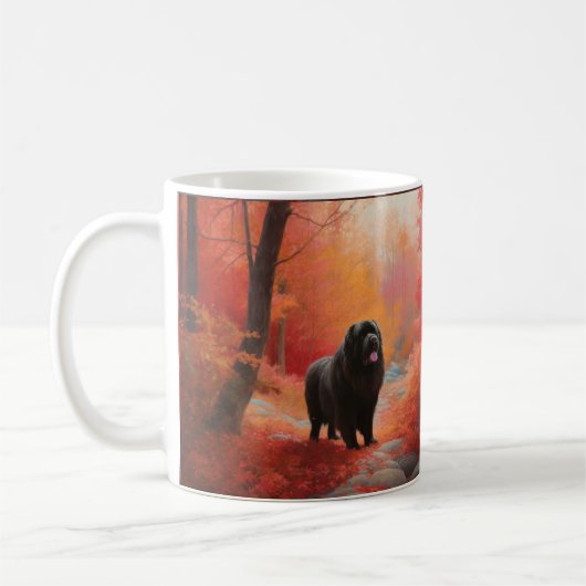 Neufundland im Herbst Leaves Fall Inspiriert Kaffeetasse (Links)
