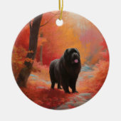 Neufundland im Herbst Leaves Fall Inspiriert Keramik Ornament (Vorne)