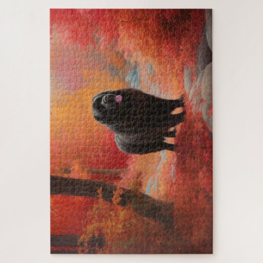 Neufundland im Herbst Leaves Fall Inspiriert Puzzle (Vertikal)