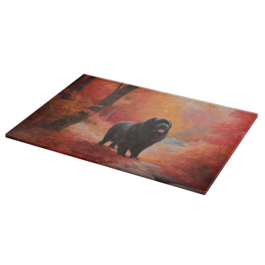 Neufundland im Herbst Leaves Fall Inspiriert Schneidebrett (Ecke)