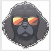 Neufundland in Cooler Sonnenbrille Klassischer T - Aufkleber (Blatt)