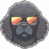 Neufundland in Cooler Sonnenbrille Klassischer T - Aufkleber (Vorderseite)