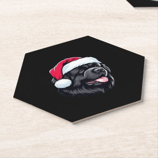 Neufundland in einem klassischen T - Shirt der Wei Untersetzer (angewinkelt)