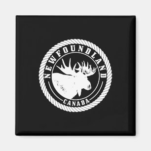 Neufundland Kanada Elch Vintage Wandern Natur Ca Magnet