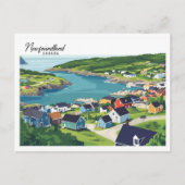 Neufundland Kanada Illustration Travel Postkarte (Vorderseite)