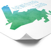 Neufundland-Karte Poster (Ecke)