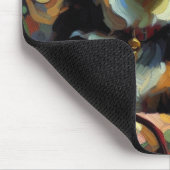 Neufundland-Kunsthandwerk in Acrylic Paint Style Mousepad (Ecke)