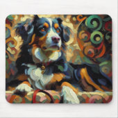 Neufundland-Kunsthandwerk in Acrylic Paint Style Mousepad (Vorne)