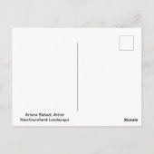 Neufundland Landschaft Kunst Postkarte (Rückseite)