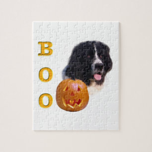 Neufundland Landseer Halloween Boo Puzzle