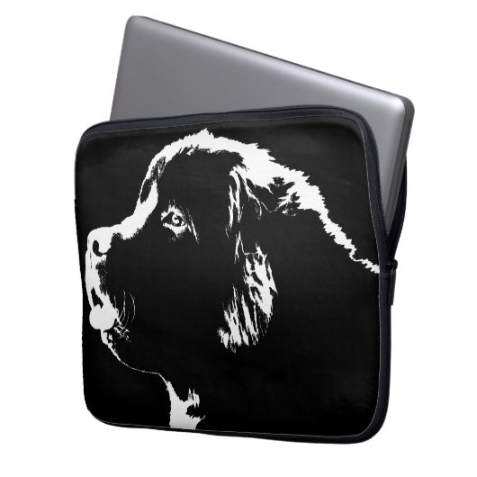 Neufundland-Laptop CaseNewfoundland Hundegeschenke Laptopschutzhülle (Vorderseite Links)