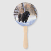 Neufundland Let It Snow Christmas Fächer (Rückseite)