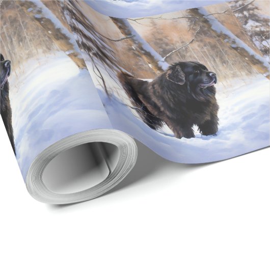 Neufundland Let It Snow Christmas Geschenkpapier (Rolleneckpunkt)
