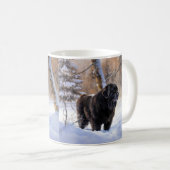 Neufundland Let It Snow Christmas Kaffeetasse (VorderseiteRechts)