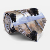 Neufundland Let It Snow Christmas Krawatte (Gerollt)