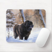 Neufundland Let It Snow Christmas Mousepad (Mit Mouse)