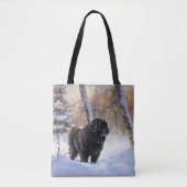 Neufundland Let It Snow Christmas Tasche (Vorderseite)