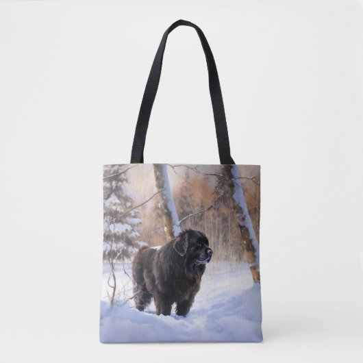 Neufundland Let It Snow Christmas Tasche (Vorderseite)