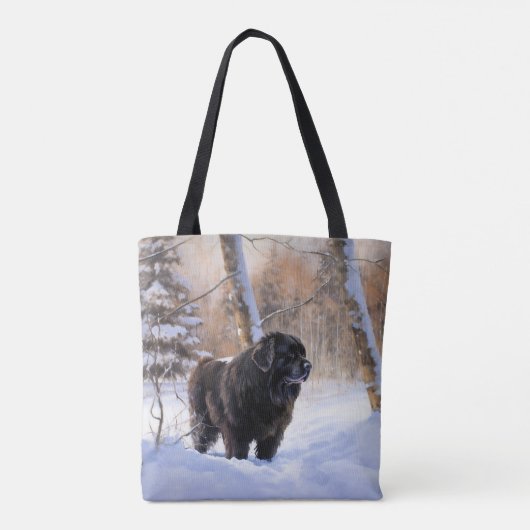 Neufundland Let It Snow Christmas Tasche (Rückseite)