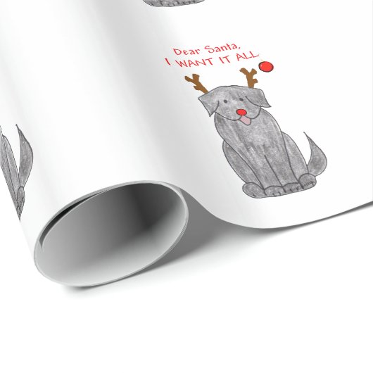 Neufundland liebe Sankt…. Geschenkpapier (Rolleneckpunkt)