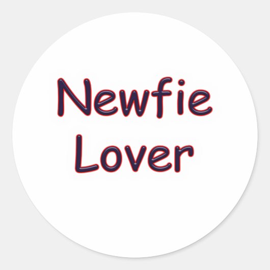 Neufundland Lover Runder Aufkleber (Vorderseite)