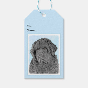 Neufundland Malerei - Niedliche Original Hunde Kun Geschenkanhänger