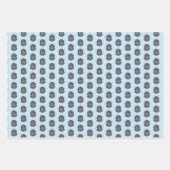 Neufundland Malerei - Niedliche Original Hunde Kun Geschenkpapier Set (Vorderseite)