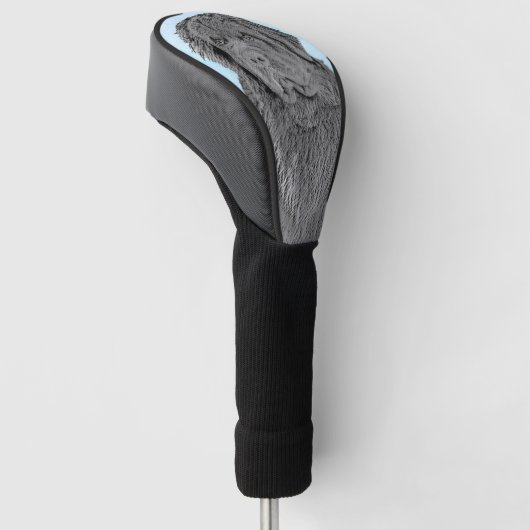 Neufundland Malerei - Niedliche Original Hunde Kun Golf Headcover (angewinkelt)