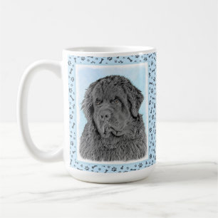 Neufundland-Malerei - Niedliche Original Hunde-Kun Kaffeetasse